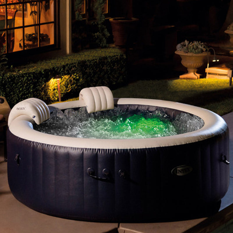 Intex PureSpa Plus Portable Inflatable Hot Tub, 77 x 28", with Phone Spa Tray