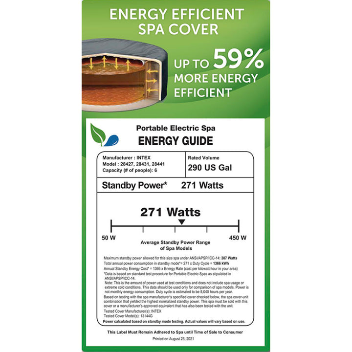 INTEX PureSpa Greywood Inflatable Spa & Attachable Drink & Snack Tray (4 Pack)