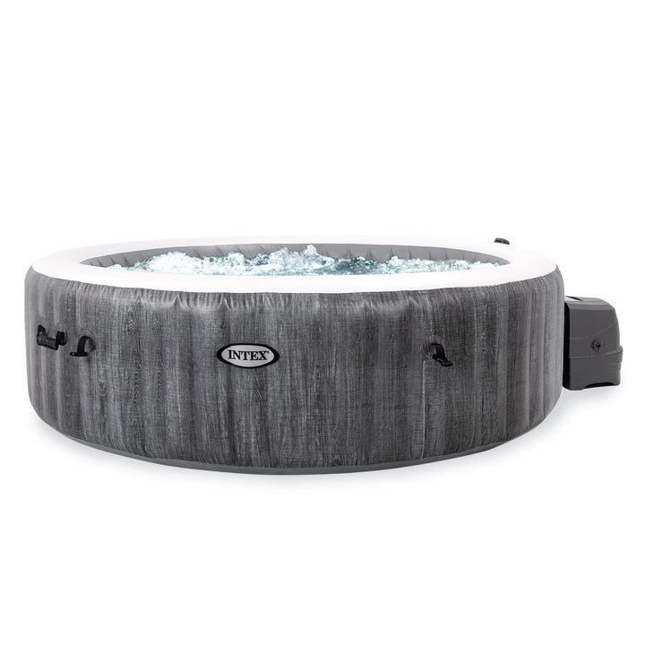 Intex PureSpa Plus Inflatable Hot Tub + Intex Tray Accessory w/ LED Light Strip - VMInnovations
