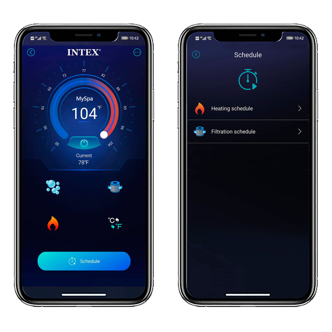 Intex PureSpa Plus Inflatable Bubble Jet Hot Tub with Non-Slip Seats, (2 Pack)