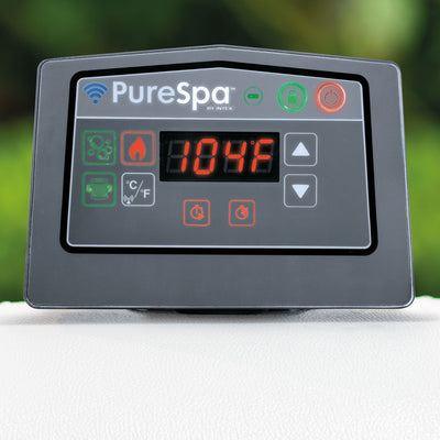 Intex PureSpa Plus Inflatable Hot Tub + Intex PureSpa Water Bench Seats (4 Pack) - VMInnovations