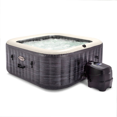 Intex 28449EP PureSpa Plus Greystone Inflatable Hot Tub Spa, 83 x 28"(For Parts)