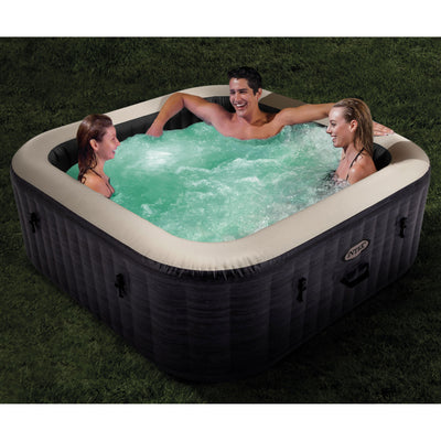 Intex PureSpa Plus Greystone Inflatable Square Hot Tub Spa, 94 x 28" (For Parts) - VMInnovations