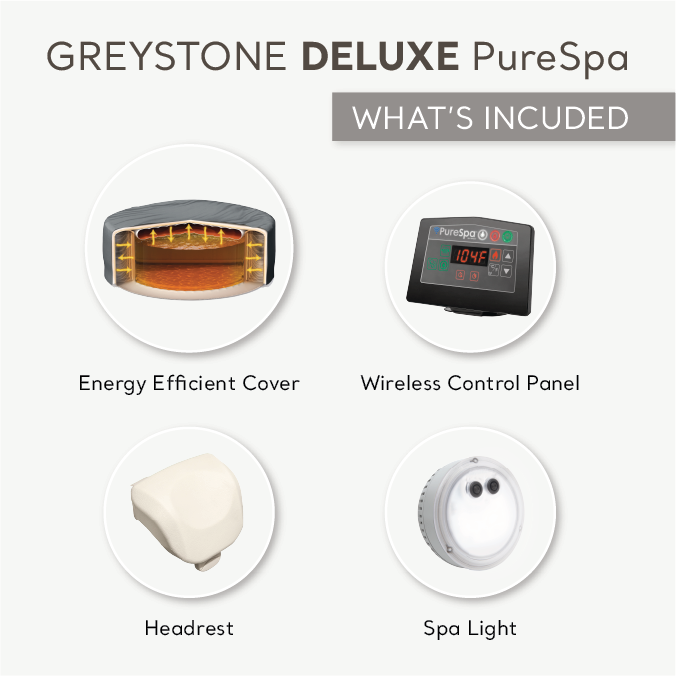 Intex PureSpa Plus Greystone Hot Tub, 94 x 28", w/ S1 Filter Cartridge (12 Pack)
