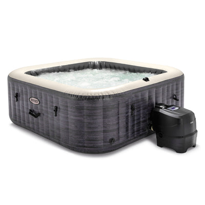Intex PureSpa Plus Greystone Inflatable Hot Tub, 94x28", with 2 Medium Benches