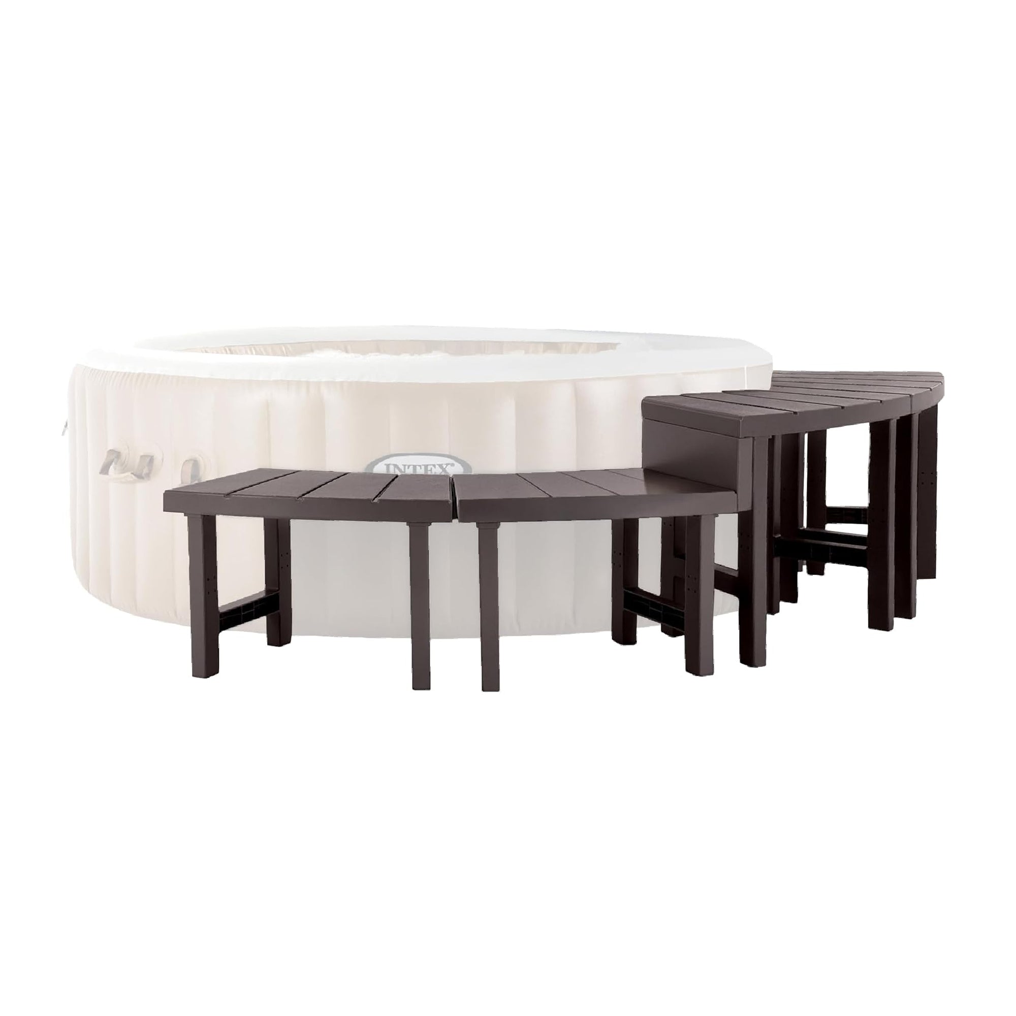 Intex 28514E 2 Medium PureSpa Benches, Compatible w/ 4 Person Spas (Used)