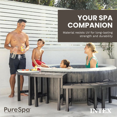 Intex 28514E 2 Medium PureSpa Benches, Compatible w/ 4 Person Spas (Used)