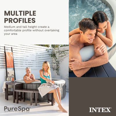 Intex 28514E 2 Medium PureSpa Benches, Compatible w/ 4 Person Spas (Used)