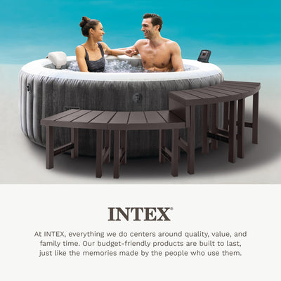Intex 28514E 2 Medium PureSpa Benches, Compatible w/ 4 Person Spas (Used)