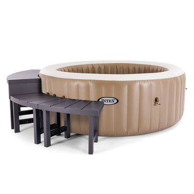 Intex PureSpa Plus Inflatable Hot Tub + Intex PureSpa Water Bench Seats (4 Pack) - VMInnovations
