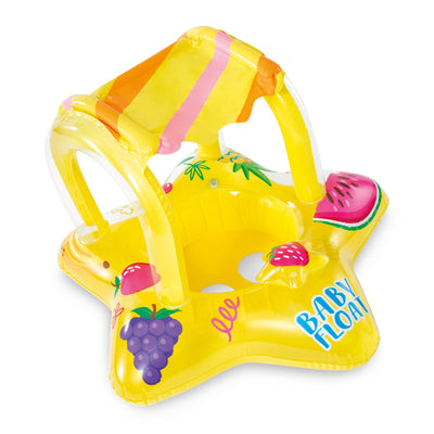 Intex Outdoor Pool Inflatable Shaded Canopy Starfish Baby Float Raft (Used)