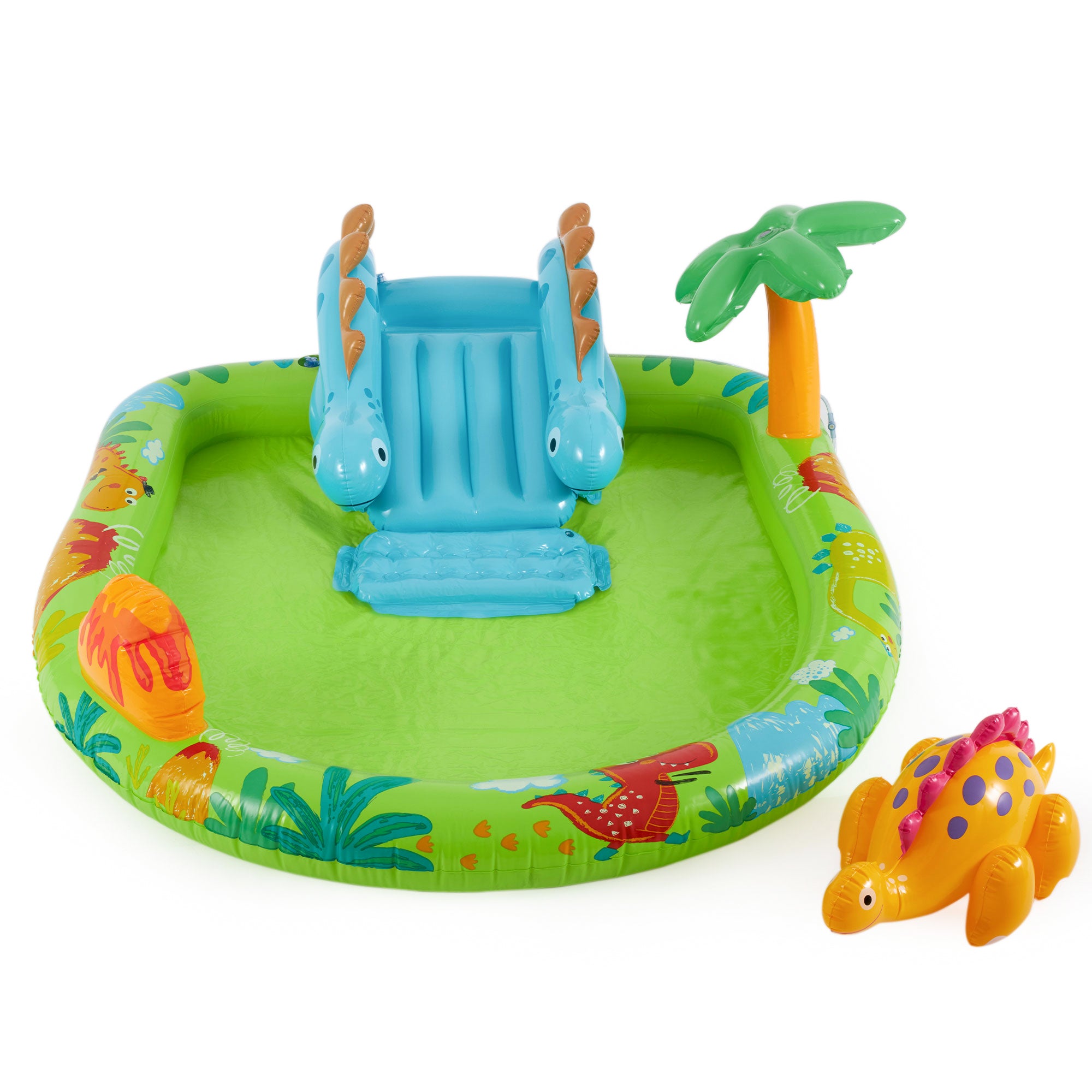 Intex Little Dino Dinosaur Themed Inflatable Backyard Pool Play Center(Open Box) - VMInnovations