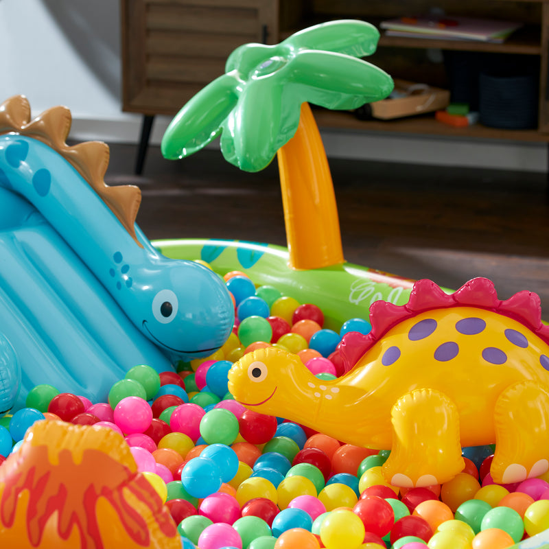 Little Dino Dinosaur Themed Inflatable Backyard Pool Play Center (Used)