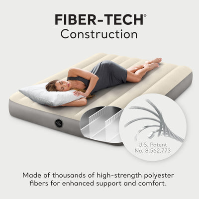 Intex Dura-Beam Standard Series Single Height Inflatable Airbed, Full (Open Box) - VMInnovations