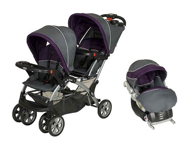 Baby Trend Sit N Stand Double Travel System Stroller & Car Seat - Elixer