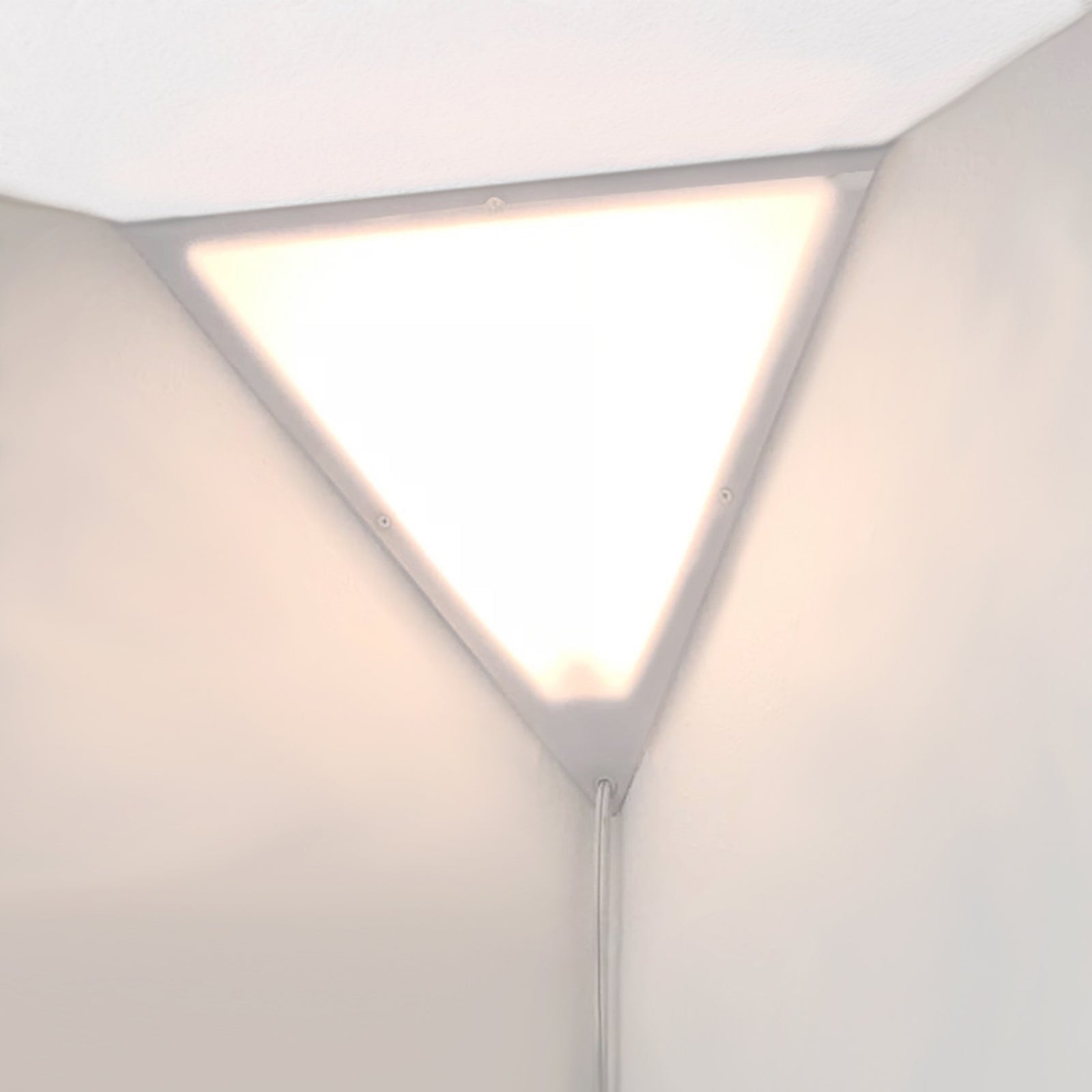 Home Concept Beacon 16" Triangle Corner Light with 17' AC Cord, White (Open Box) - VMInnovations