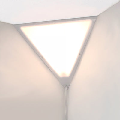 Home Concept Beacon 16 Inch Triangle Corner Light with 17 Foot AC Cord, White
