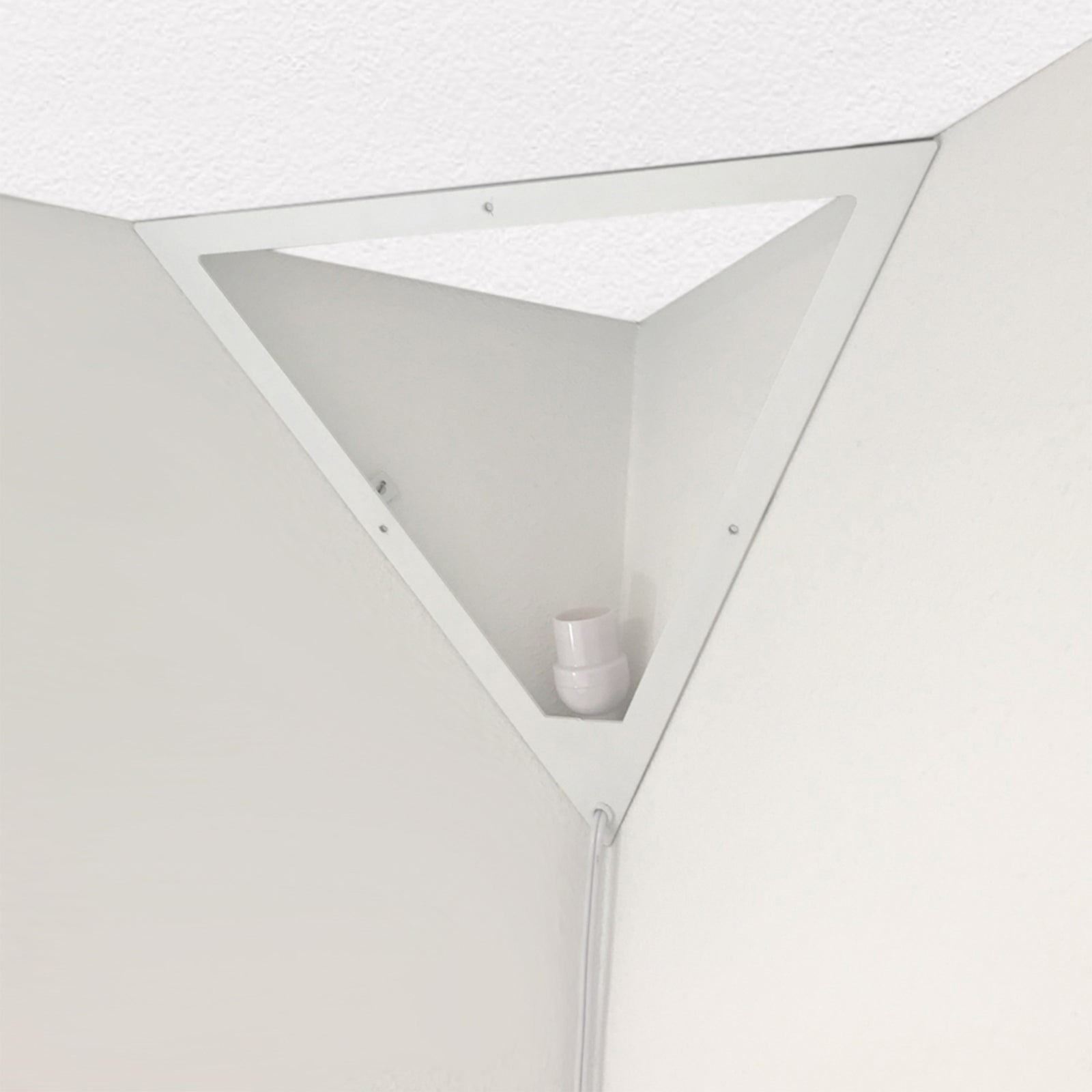 Home Concept Beacon 16" Triangle Corner Light with 17' AC Cord, White (Open Box) - VMInnovations