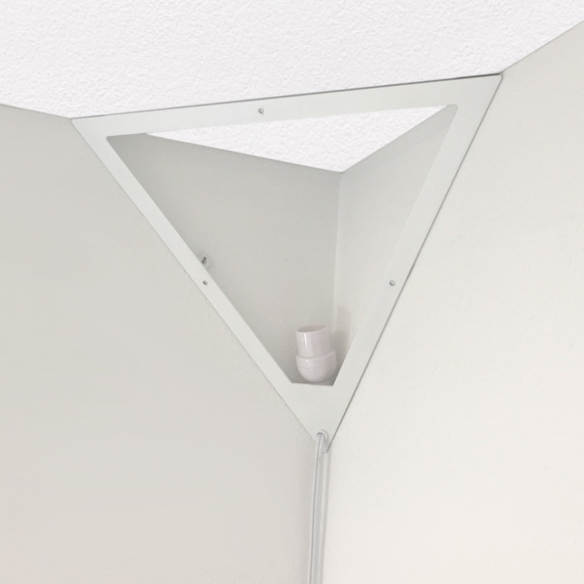 Home Concept Beacon 16" Triangle Corner Light with 17' AC Cord, White (Open Box) - VMInnovations