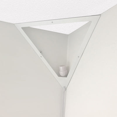 Home Concept Beacon 16" Triangle Corner Light with 17' AC Cord, White (Open Box) - VMInnovations