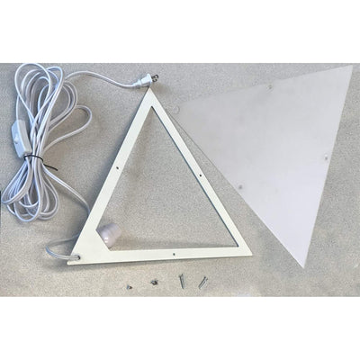 Home Concept Beacon 16" Triangle Corner Light with 17' AC Cord, White (Open Box)