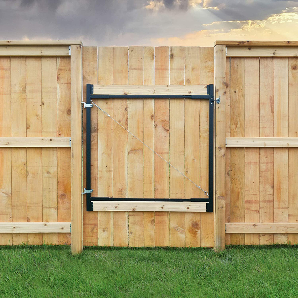 Lifetime Fence Adjust A Gate Wide Steel Frame Gate Building Kit (For Parts)