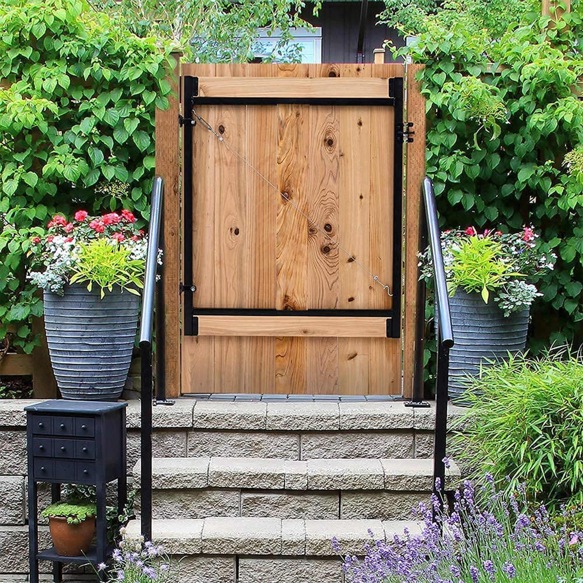 Lifetime Fence Adjust A Gate Wide Steel Frame Gate Building Kit (Used)