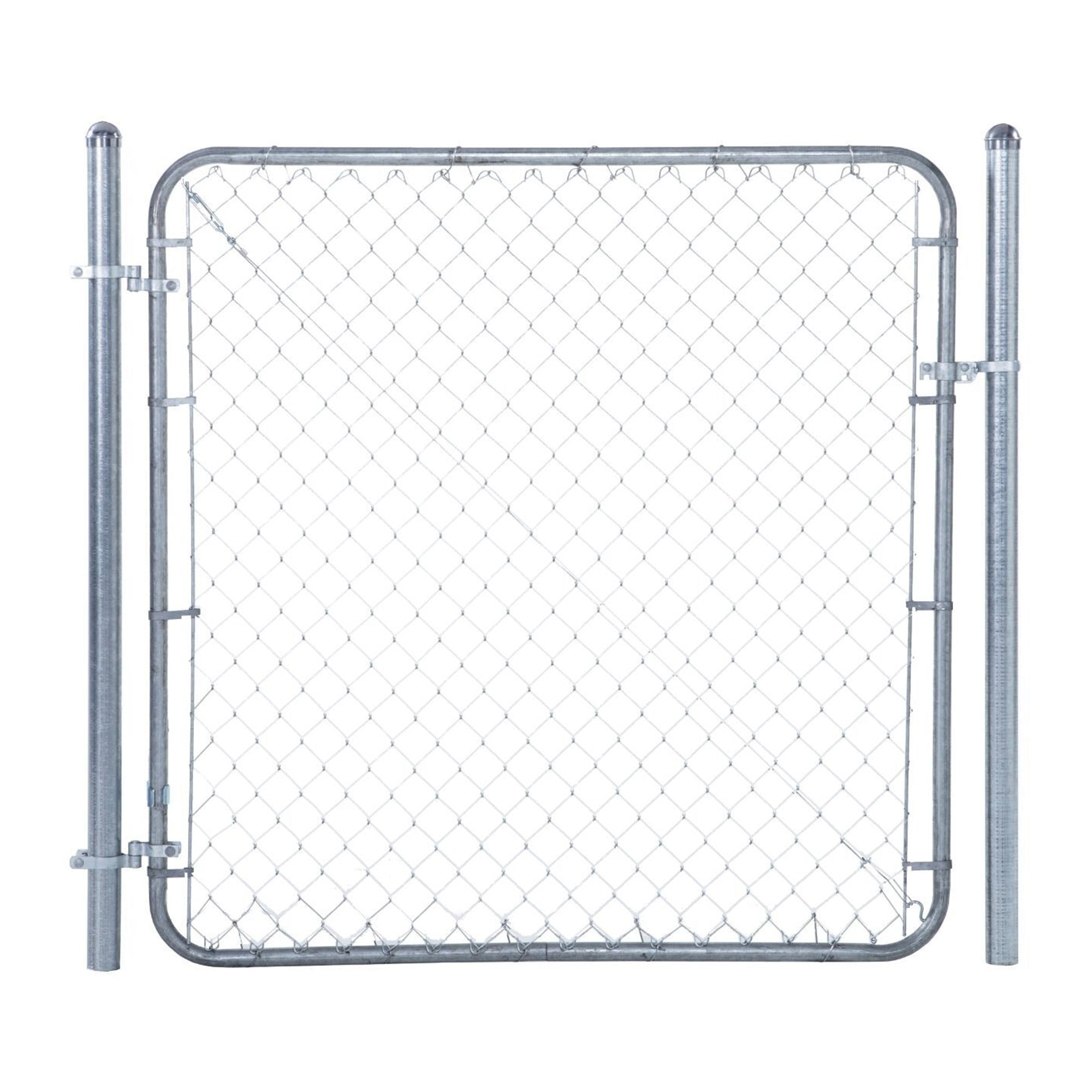 Adjust-A-Gate Fit-Right Chain Link Fence Walk-Through Gate Kit (24"-72"W x 6'H) - VMInnovations