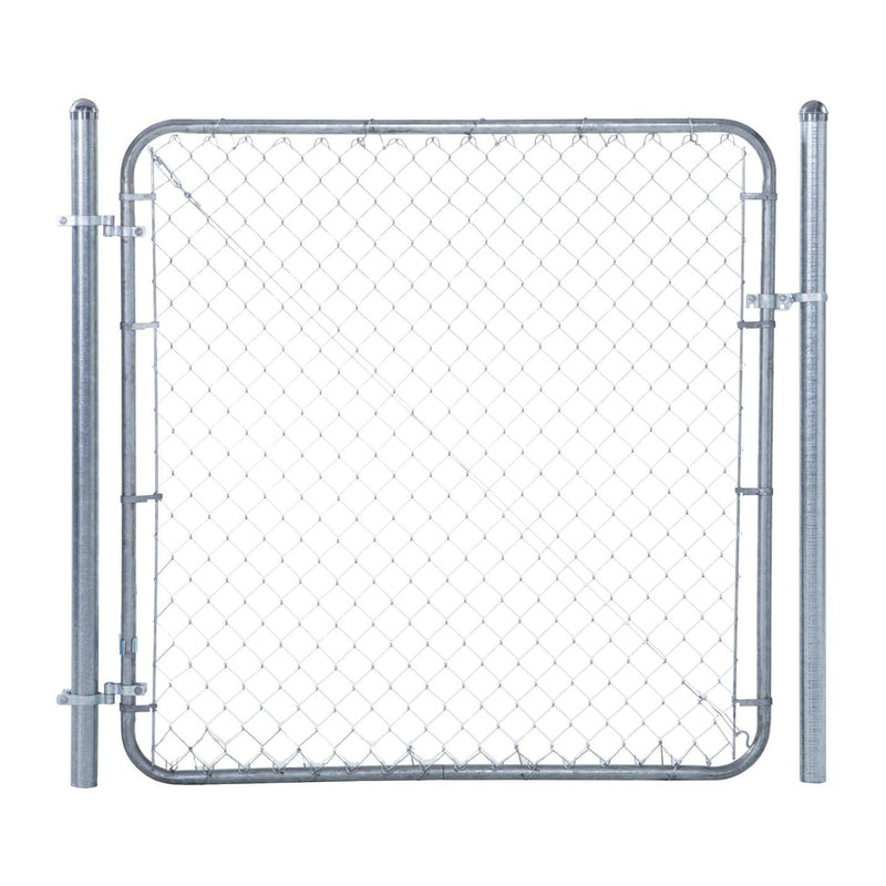 Lifetime Fence Fit Right Adjustable Walk Gate Kit, Round Corner Frame (Used)