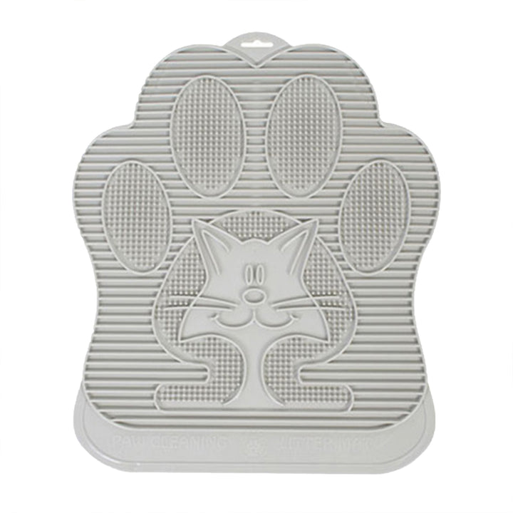 Omega Paw Paw Cleaning Litter Box Mat, Clean Floor and Carpet, Grey (Open Box)