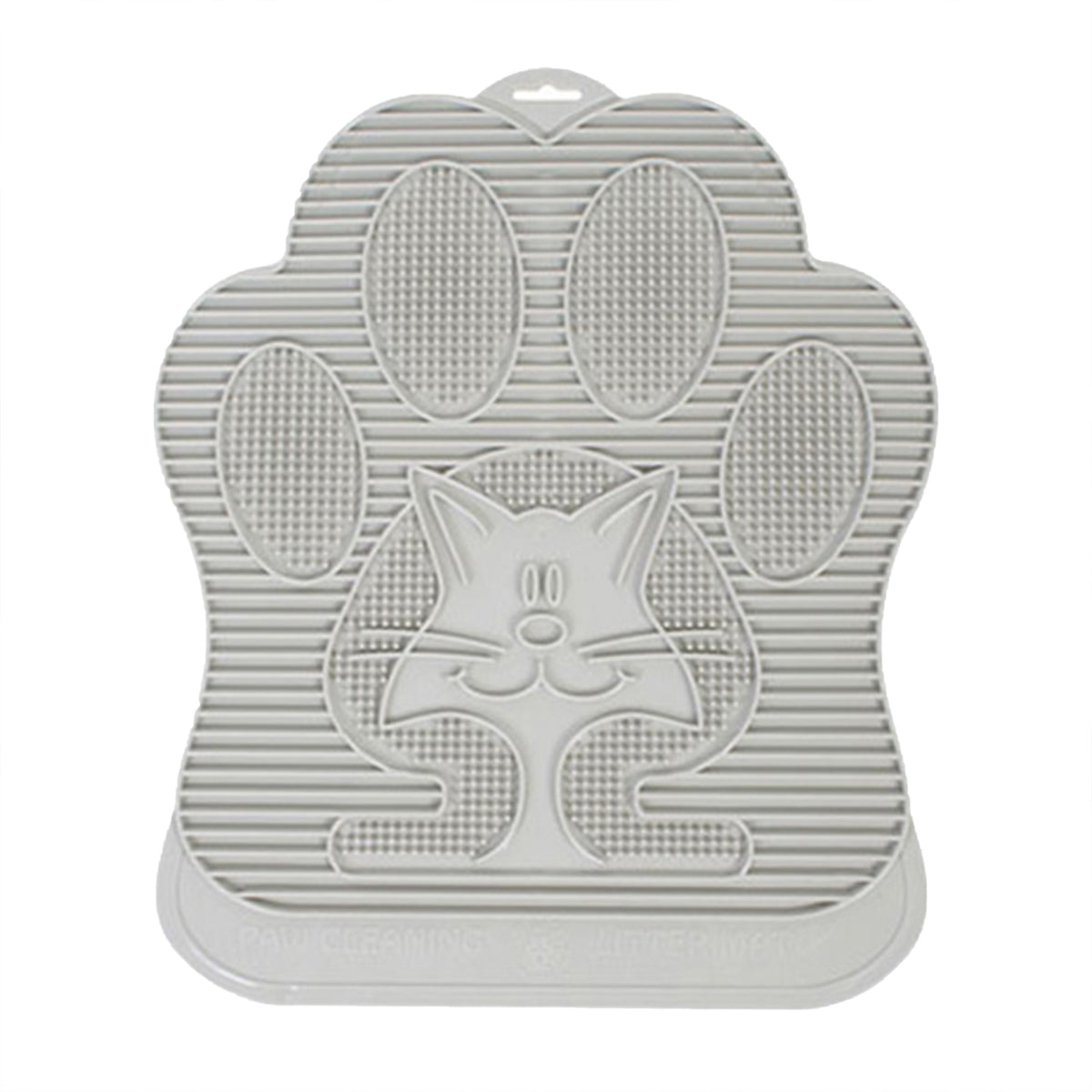 Omega Paw Paw Cleaning Litter Box Mat, Clean Floor and Carpet, Grey (Open Box) - VMInnovations