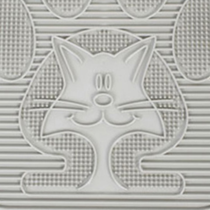 Omega Paw Paw Cleaning Litter Box Mat, Clean Floor and Carpet, Grey (Open Box) - VMInnovations