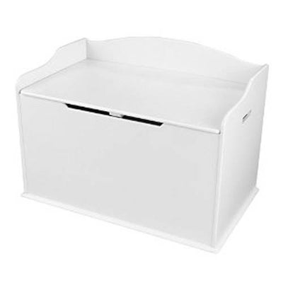 KidKraft Austin Wood Toy Box Chest & Bench, White - (Open Box)