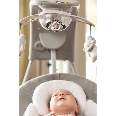 Ingenuity DreamComfort InLighten 6 Speed Baby Cradling Swing Music Chair, Braden - VMInnovations