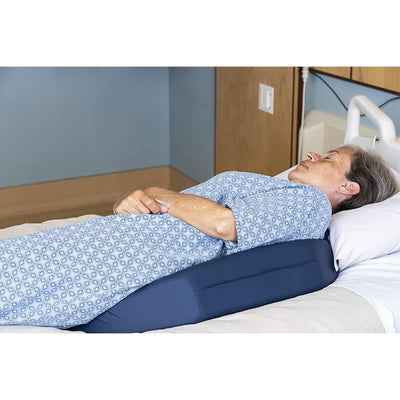 Bedsore Rescue Contoured Elevated Wedge Support Foam Pillow, Blue (Open Box)