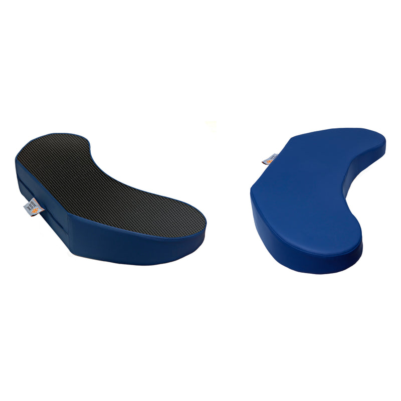Rescue Non Skid Elevated Positioning Foam Support Pillow, Blue (Open Box)