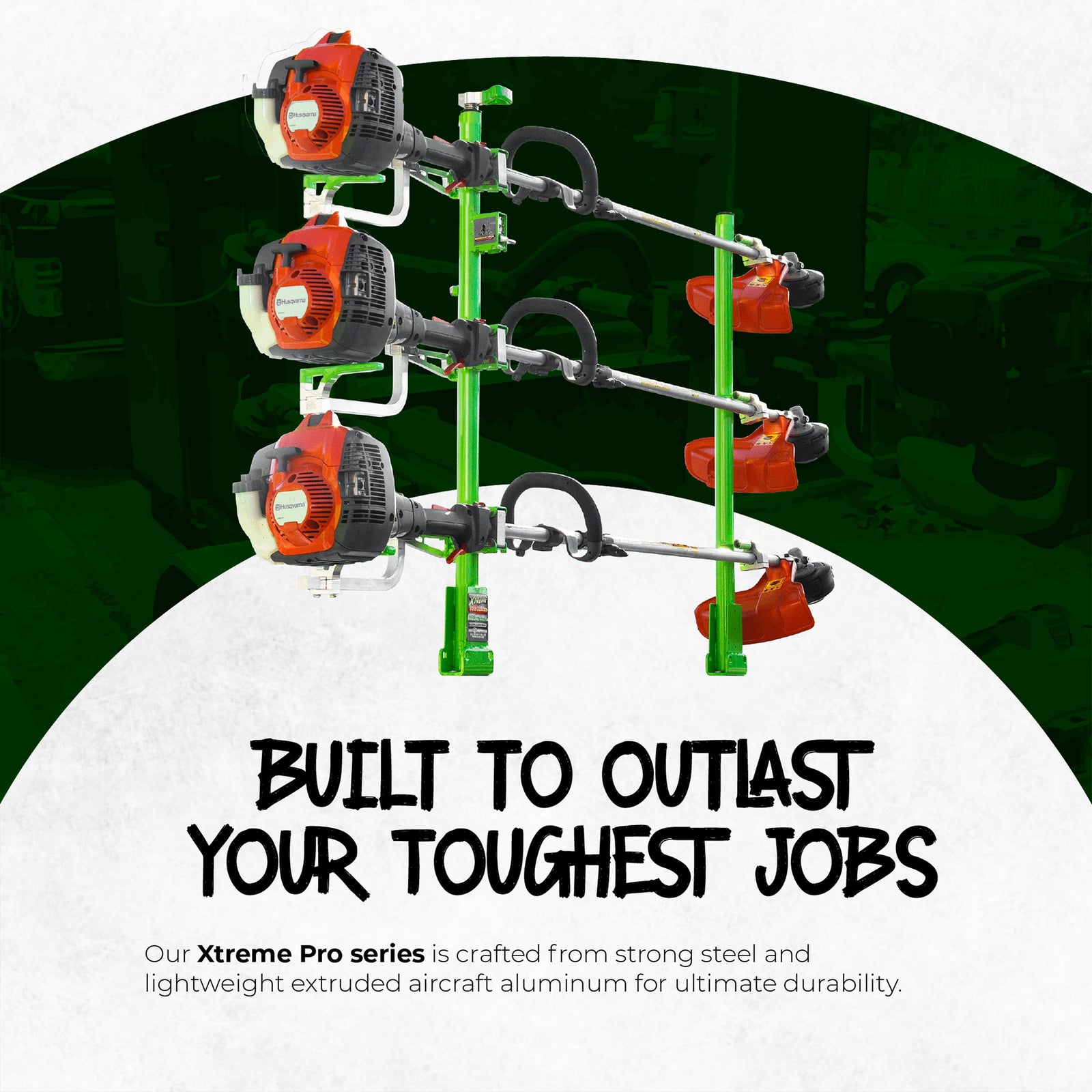 Green Touch Industries Xtreme Pro Series 3 Position Line Trimmer Rack (2 Pack) - VMInnovations