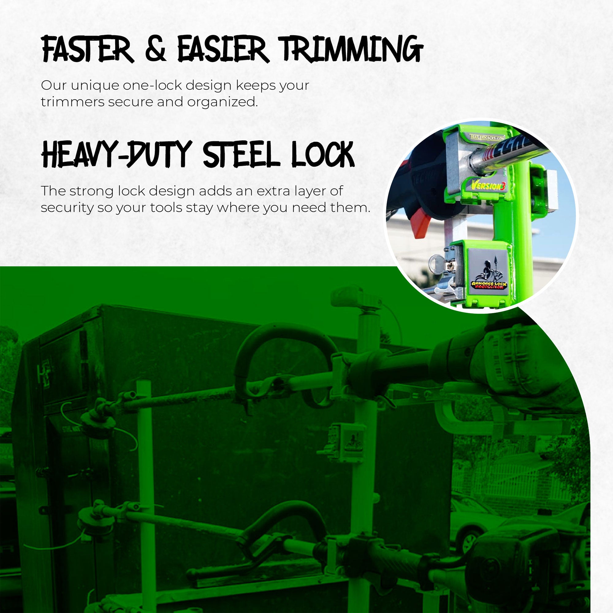 Green Touch Industries Xtreme Pro Series 3 Position Line Trimmer Rack (Used) - VMInnovations