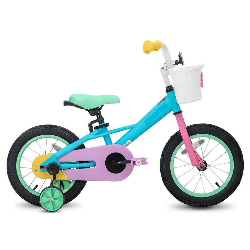 JOYSTAR Macarons Kids Bike for Girls Ages 4-7 with Training Wheels, 16" (Used)