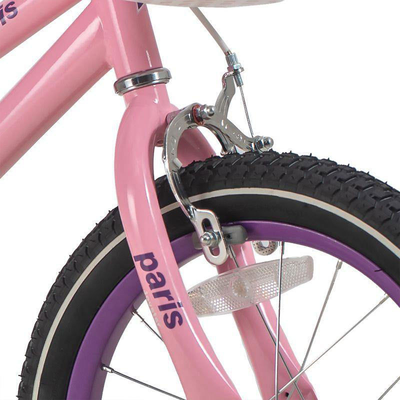 JOYSTAR Paris Kids Bike for Girls Ages 4-7 w/ Training Wheels, 16" (Used)