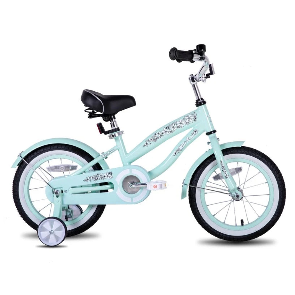Joystar Kids Toddler Bike Bicycle with Training Wheels for Ages 3-5, Mint Green