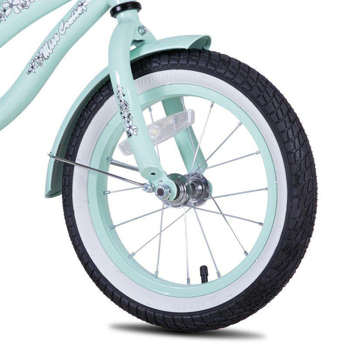 Joystar Kids Toddler Bike Bicycle with Training Wheels for Ages 3-5, Mint Green