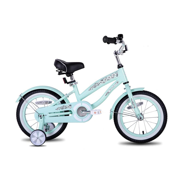 Joystar 16 Inch Kids Cruiser Bike w/ Training Wheels, Ages 4-7, Mint Green(Used)