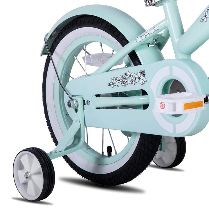 Joystar 16 Inch Kids Cruiser Bike w/ Training Wheels, Ages 4-7, Mint Green(Used)