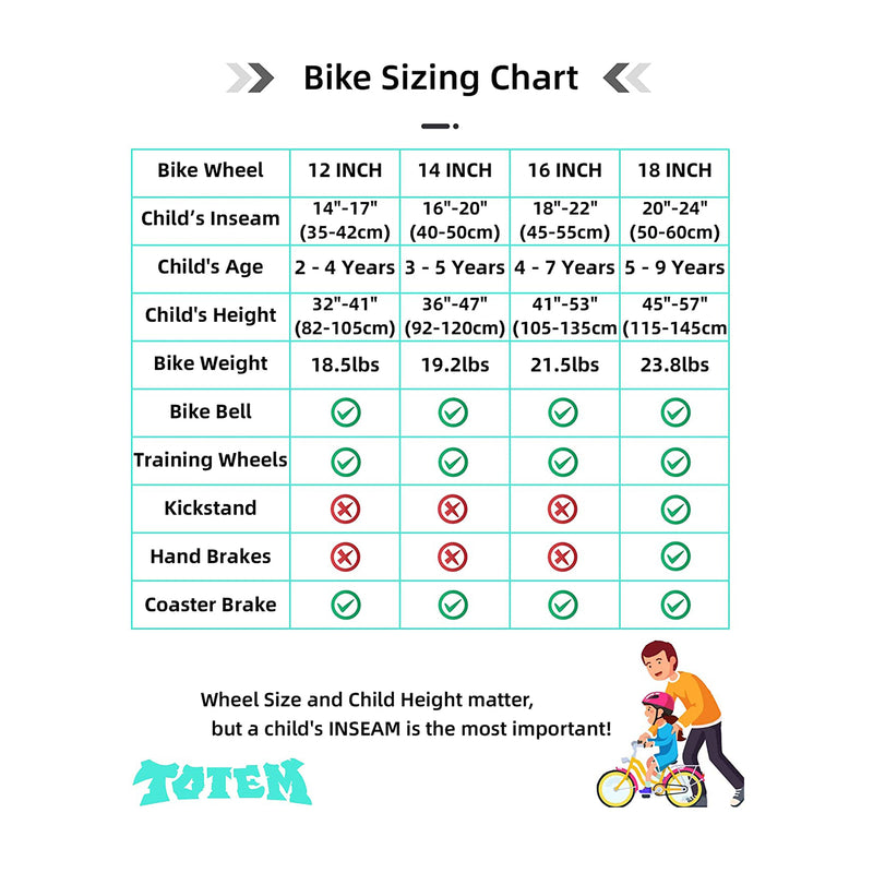 JOYSTAR Totem Kids Bike for Kids Ages 5-9 with Kickstand, 18 Inch, Mint Green