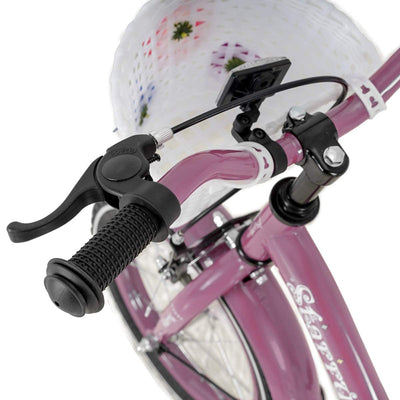 JOYSTAR Starry Girls Bike for Girls w/Training Wheels, 18", Lavender (For Parts)