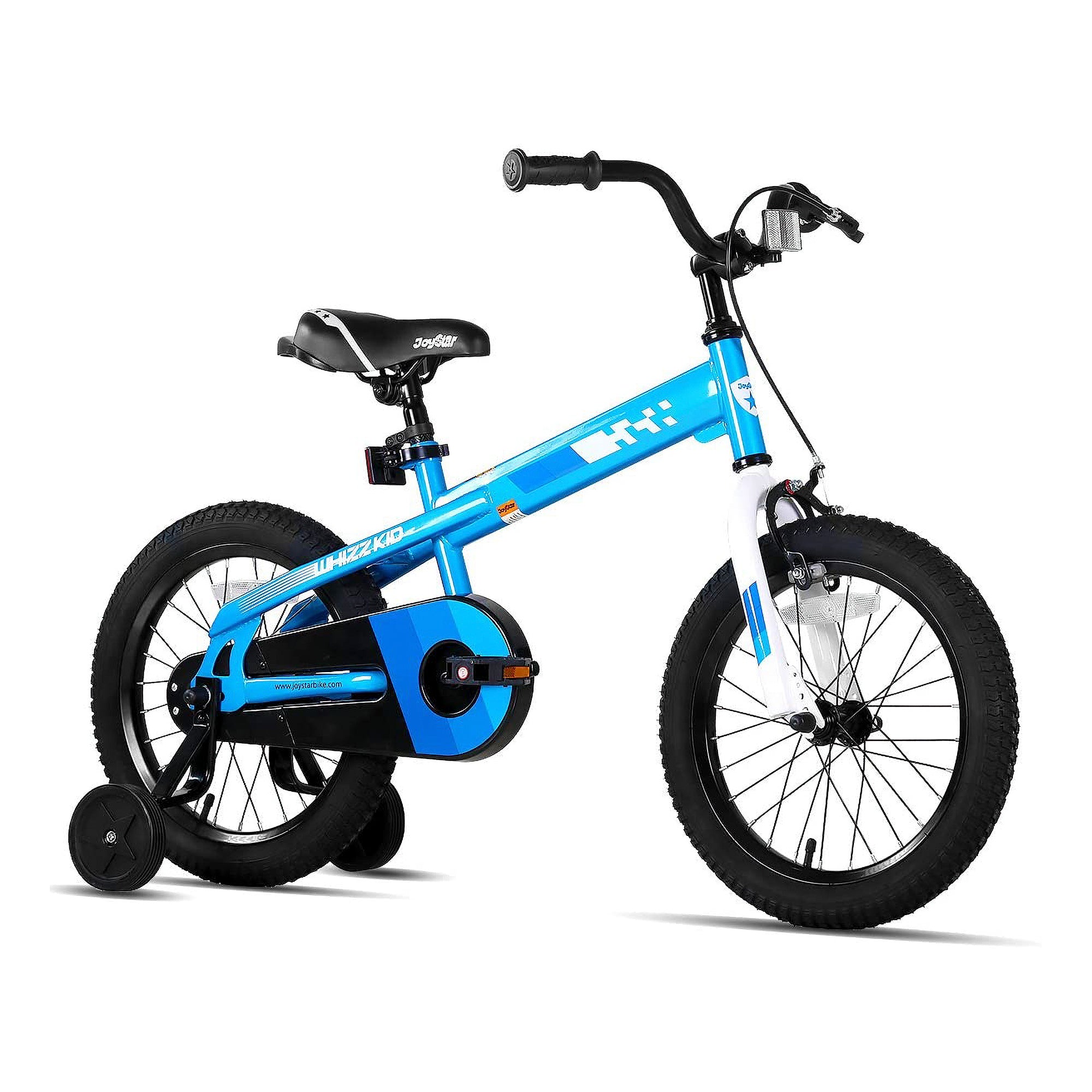 JOYSTAR Whizz Kids Bike Ages 4-7 w/Training Wheels, 16", Blue (Used) - VMInnovations