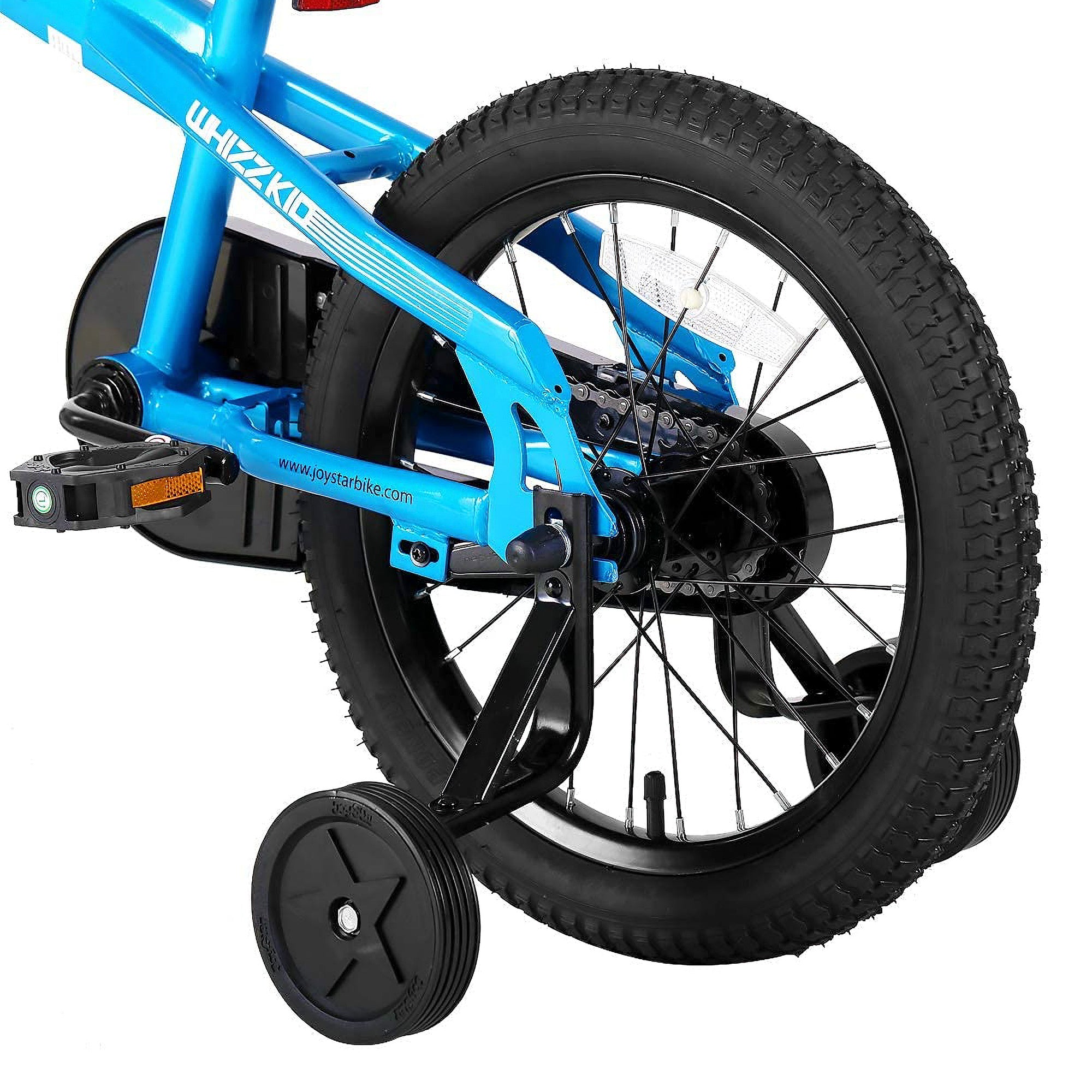 JOYSTAR Whizz Kids Bike Ages 4-7 w/Training Wheels, 16", Blue (Used) - VMInnovations