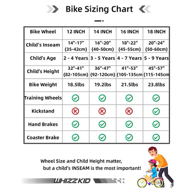 JOYSTAR Whizz Kids Bike for Boys & Girls,Training Wheels, 16", Silver (Open Box) - VMInnovations