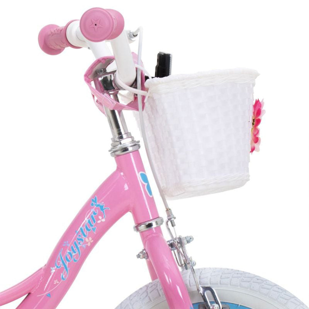 Fairy 14 In Kids Bike w/Training Wheels for Ages 3 to 5, Pink & Blue (Open Box)